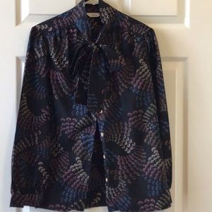 Vintage Dalton long sleeve button down blouse